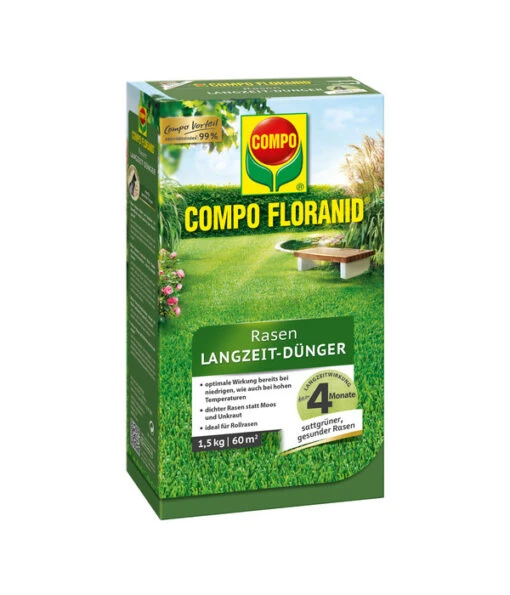 COMPO Rasen Langzeit-Dünger Perfect -Freien Garten Rabatt Geschäft 1543230 WE FS 001 CompoFloranidRasenLangzeitDuengerRasenduengerDuenger