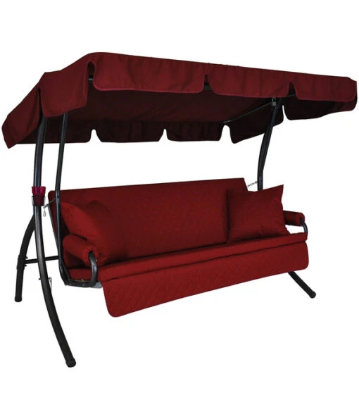 Angerer Hollywoodschaukel Trend Joy Bordeaux, 3-Sitzer -Freien Garten Rabatt Geschäft 1690254 WE FS 001 TrendJoyHollywoodschaukel