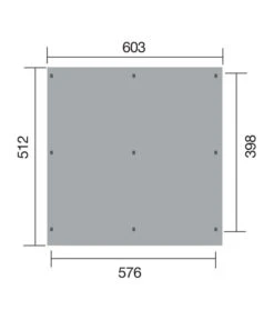 Weka Flachdach-Doppelcarport 618 Gr. 1 -Freien Garten Rabatt Geschäft 1820547 BildD 001 DoppelcarpOptimaDuoGr1