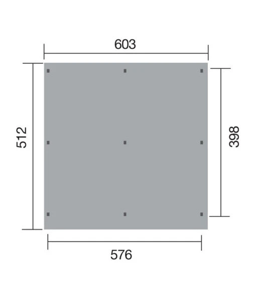 Weka Flachdach-Doppelcarport 618 Gr. 1 -Freien Garten Rabatt Geschäft 1820547 BildD 001 DoppelcarpOptimaDuoGr1