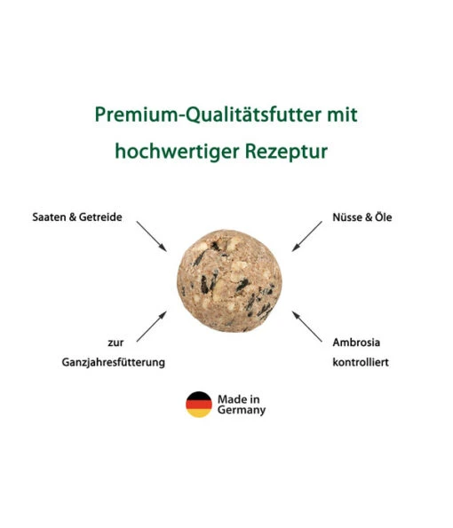 Dehner Natura Eichhörnchen-Knödel, 6 Stk. Je 100 G -Freien Garten Rabatt Geschäft 1906841 WE DE 002 Eichhoernchenknoedel USPGrafik