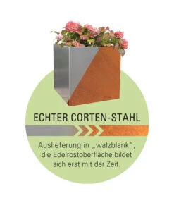 Palatino Cortenstahl-Pflanzgefäß Nora -Freien Garten Rabatt Geschäft 2015253 WE DE 003 PalatinoBlumenkastenNora50