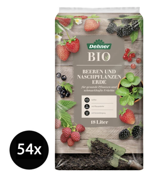 Dehner Bio Beeren Und Naschpflanzenerde, 54 X 18 Liter -Freien Garten Rabatt Geschäft 2039782 WE FS 001 DehnerBioBeerenundNaschpflanzenerde18l