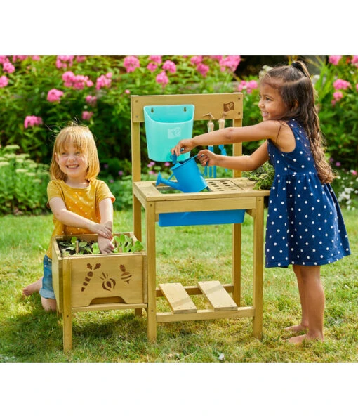 TP Toys Kinderspielküche Mit Hochbeet Grow Up, Ca. B88/H34/T82,7 Cm -Freien Garten Rabatt Geschäft 2048981 WE MO 001 Matschkueche