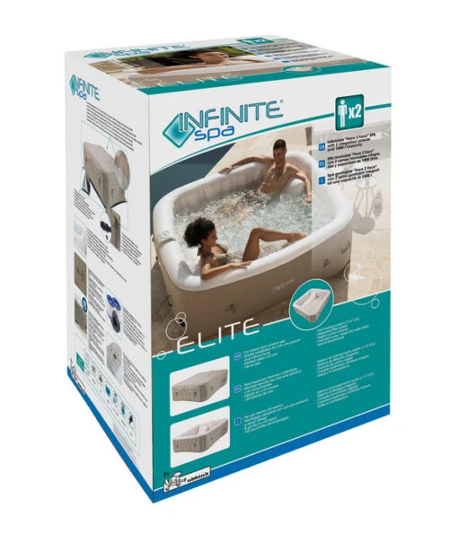 Infinite Spa Whirlpool Elite, Ca. B198/H65/T198 Cm -Freien Garten Rabatt Geschäft 2049187 WE FS 002 WPEliteFace2