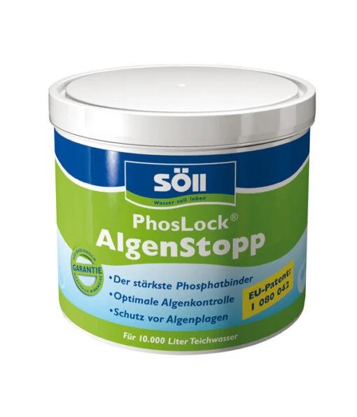 Söll PhosLock Algenstopp, Algenmittel -Freien Garten Rabatt Geschäft 2420743 WE FS 001 PhostLockAlgenStopp500gsoell