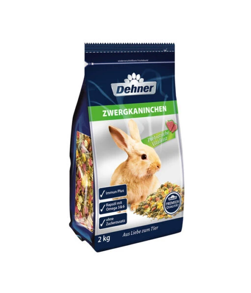 Dehner Premium Zwergkaninchenfutter -Freien Garten Rabatt Geschäft 2657682 WE FS 001 DehnerPremiumqualitaetNagerfutterZwergkaninchen2kg