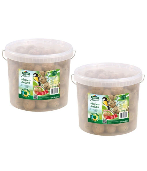 Dehner Natura Wildvogelfutter Meisen-Knödel, Ohne Netz, 2 X 100 Stk. Je 100 G -Freien Garten Rabatt Geschäft 3105111 WE FS 001 NaturaMeisenknoedel2100g