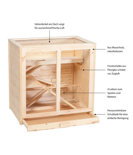 Silvio Design Nagerheim Arni, Ca. B80/H80/T53 Cm -Freien Garten Rabatt Geschäft 3205960 WE IG 003 HamsterkaefigAmi