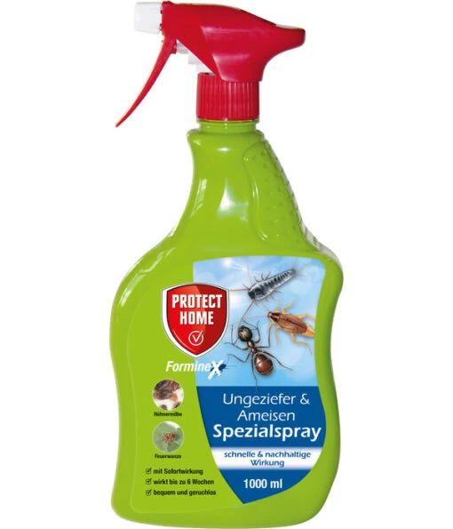 PROTECT HOME Forminex Ungeziefer & Ameisen Spezialspray, 1 Liter -Freien Garten Rabatt Geschäft