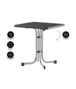 Sieger Boulevard-Klapptisch Mecalit®-PRO, Ca. B70/H72/T70 Cm -Freien Garten Rabatt Geschäft 3885589 WE IG 001 KLAPPTISCHGRAPHIT70X70hellgrau