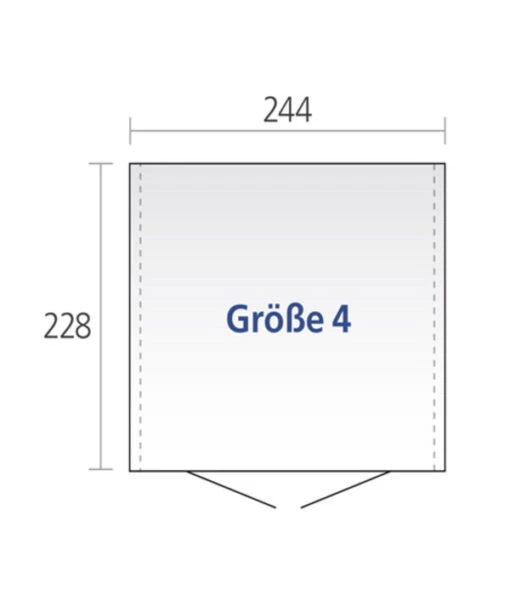 Biohort Gerätehaus Europa 4, Ca. B264/H203/T248 Cm -Freien Garten Rabatt Geschäft 3914090 WE DE 001 BiohortMGHEuropaGroesse4silber