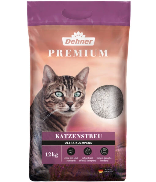 Dehner Premium Katzenstreu Ultra, Klumpend -Freien Garten Rabatt Geschäft 4026944 PR FS 001 PQ Katzenstreu Ultra 12kg