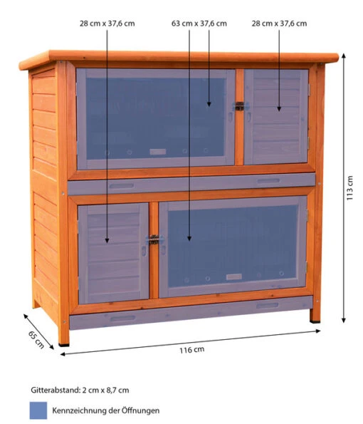 Trixie Natura Kleintierstall Mit Wärmedämmung, Ca. B116/H113/T65 Cm -Freien Garten Rabatt Geschäft