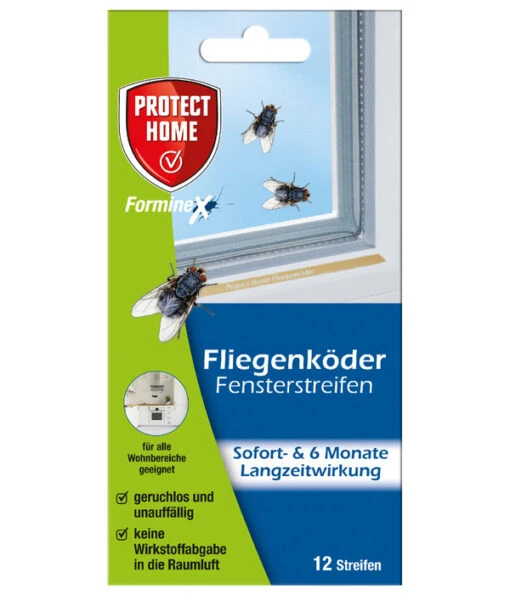 PROTECT HOME Forminex Fliegenköder Fensterstreifen, 12er-Set -Freien Garten Rabatt Geschäft