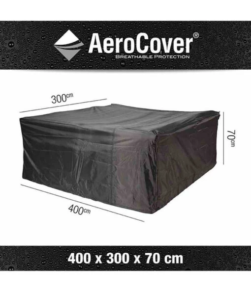 AeroCover Loungesethülle Rechteckig, 400x300x70 Cm -Freien Garten Rabatt Geschäft