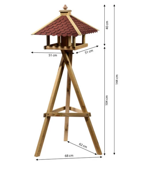 Dehner Natura Futterhaus Brixen, Inkl. Ständer, Ca. B68/H144/T62 Cm -Freien Garten Rabatt Geschäft