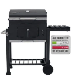 Tepro Click Holzkohle Grillwagen Toronto, Anthrazit -Freien Garten Rabatt Geschäft 4161691 WE MO 002 teproGrillwagenTorontoClick