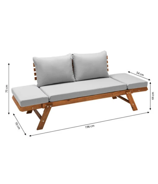 Dehner Holz-Sofa Macao -Freien Garten Rabatt Geschäft 4407383 WE BG 001 SofaMacaoNEU