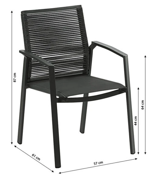 Dehner Stapelstuhl Monaco -Freien Garten Rabatt Geschäft 4418331 WE BG 001 StapelstuhlMonacoNeu