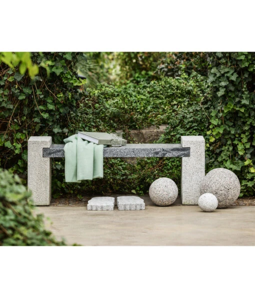 Dehner Granit-Gartenbank, Ca. B120/H45/T30 Cm, Grau -Freien Garten Rabatt Geschäft 4450557 WE MO 003 DehnerGranitGartenBank