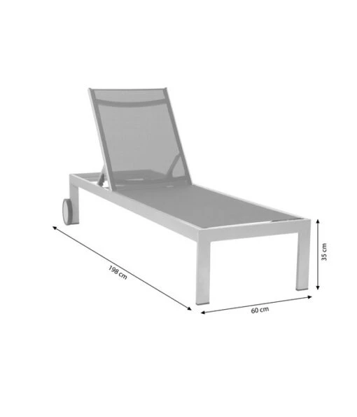 Acamp Sonnenliege Rimini, Ca. B60/H35/T198 Cm -Freien Garten Rabatt Geschäft 4478897 WE BG 001 ACAMPsONNENLIEGERIMINI