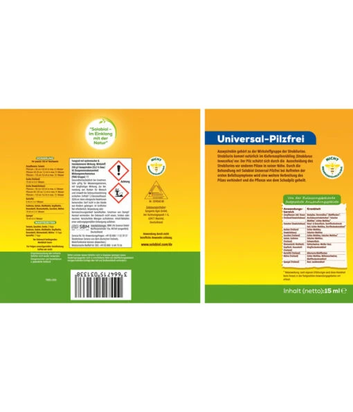 Solabiol® Universal-Pilzfrei, 15 Ml -Freien Garten Rabatt Geschäft 4479804 WE DE 001 SolabiolUniversalPilzfrei