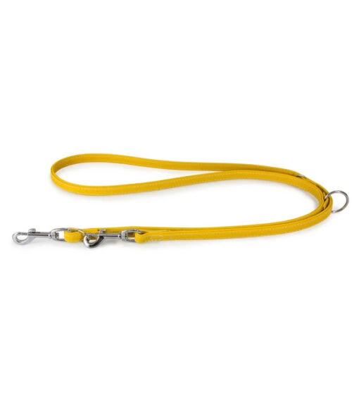 Das Lederband Führleine Style Barcelona Vibrant-Yellow -Freien Garten Rabatt Geschäft 4481172 4481180 WE FS 001 DasLederbandHundefuehrleineBarcelonaVibrantYellow