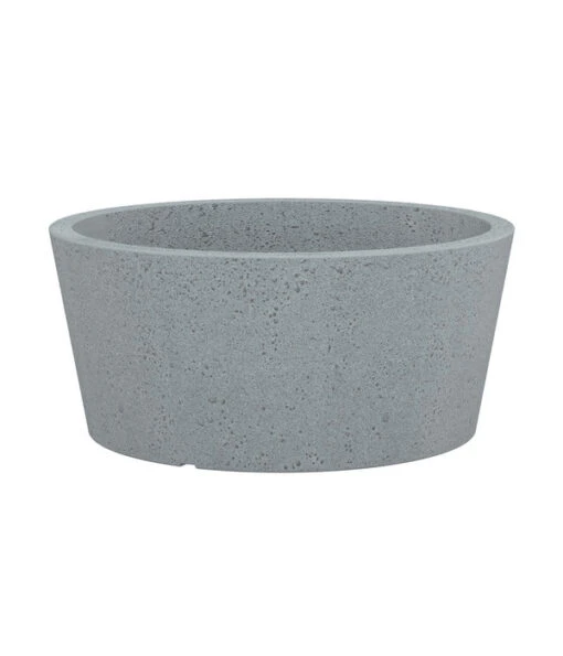 Scheurich Kunststoff-Topf C-Cone Bowl, Rund, Ca. Ø38,9/H17,5 Cm -Freien Garten Rabatt Geschäft 4497269 WE FS 001 ScheurichKunststoffTopfCConeBowlGrau