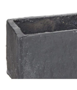 Dehner Zement-Jardiniere Slate, Rechteckig, Grau -Freien Garten Rabatt Geschäft 5056221 PR DE 011 ArdezzaSandZementPflanzgefaessBlumenkastenGrauJardiniereSlate18Cm