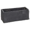 Dehner Zement-Jardiniere Slate, Rechteckig, Grau -Freien Garten Rabatt Geschäft 5056221 WE FS 001 SlateSandZementPflanzgefaessBlumenkastenGrau18Cm