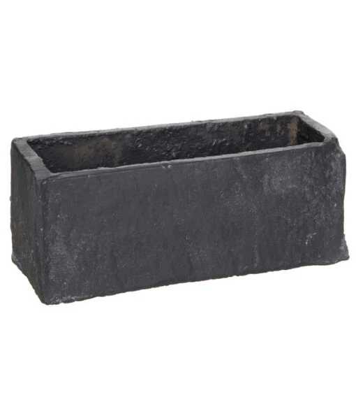 Dehner Zement-Jardiniere Slate, Rechteckig, Grau -Freien Garten Rabatt Geschäft 5056221 WE FS 001 SlateSandZementPflanzgefaessBlumenkastenGrau18Cm