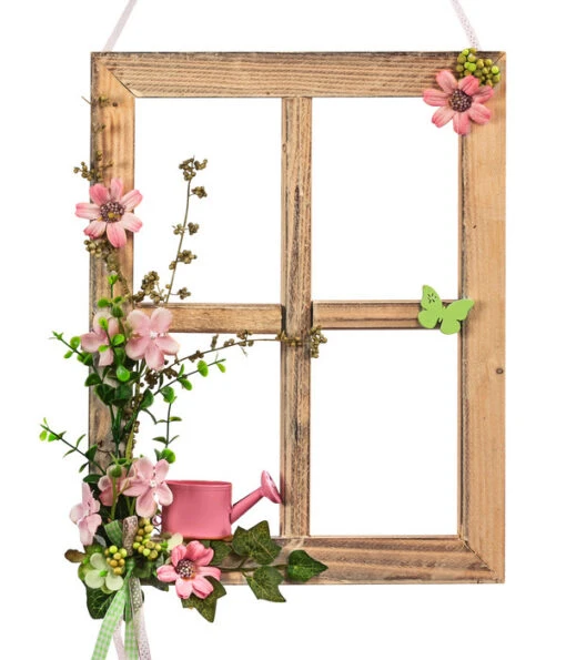 Dehner Deko-Fenster Mit Gießkanne, Ca. B27/H35/T3 Cm -Freien Garten Rabatt Geschäft 6430524 WE FS 001 FensterDekoGiesskanne34cm