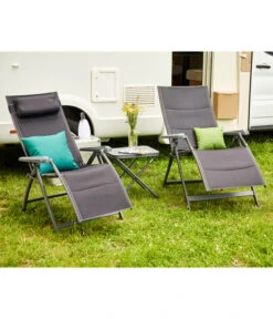 Siena Garden Camping Relaxstuhl XL Premium, Anthrazit -Freien Garten Rabatt Geschäft 6603039 WE MO 001 SienaGardenCampingRelaxstuhlPremiumXLAnthrazit