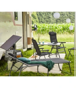 Siena Garden Campingliege Premium, Anthrazit, Ca. B69/H43/T200 Cm -Freien Garten Rabatt Geschäft 6603047 WE MO 002 SienaGardenCampingliegePremiumAnthrazit