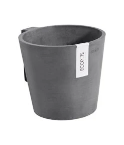 Ecopots Kunststoff-Topf Amsterdam Wall, Rund, Grau, Ca. Ø21,8/H17,5 Cm -Freien Garten Rabatt Geschäft 6614887 WE DE 001 EcopotsKunststoffTopfAmsterdamWallrundgrau