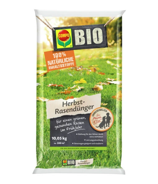 COMPO BIO Herbst-Rasendünger, 10,05 Kg -Freien Garten Rabatt Geschäft 6622112 WE FS 001 CompoBioHerbstrasenduenger