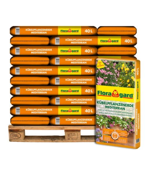 Floragard Kübelpflanzenerde Mediterran, 60 X 40 L -Freien Garten Rabatt Geschäft