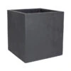 EDA-plastiques Kunststoff-Topf Basalt, Quadratisch, Anthrazit, Ca. B49,5/H49,5/T49,5 Cm -Freien Garten Rabatt Geschäft 6640460 WE FS 001 PflanzkuebelBasalt