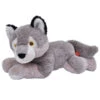 WILD REPUBLIC® Stofftier Wolf, Ca. B35/H16 Cm -Freien Garten Rabatt Geschäft 6647127 WE FS 001 WEEcokinsWolf30cm