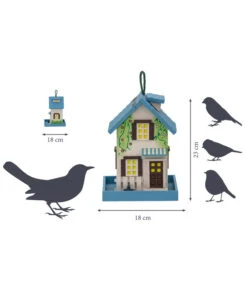 Dobar® Wildlife Vogelhaus School, Kiefer, Schwarz/weiß, Ca. B18/H23/T18 Cm -Freien Garten Rabatt Geschäft 6689566 6689574 6689582 6689590 6689608 WE DE 000 Massgrafik DobarWVWesternVHSpringSchoolCafeWelcomeRestaurant 2