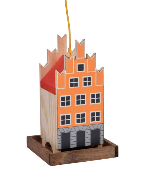 Dobar® Green Label Vogelfutterhaus Salzstraße, Orange, Ca. B19/H30/T19 Cm -Freien Garten Rabatt Geschäft 6689624 WE FS 001 DobarVogelfutterhausSalzstrasse