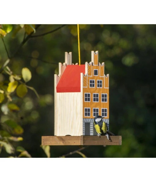 Dobar® Green Label Vogelfutterhaus Salzstraße, Orange, Ca. B19/H30/T19 Cm -Freien Garten Rabatt Geschäft 6689624 WE MO 001 DobarVogelfutterhausSalzstrasse