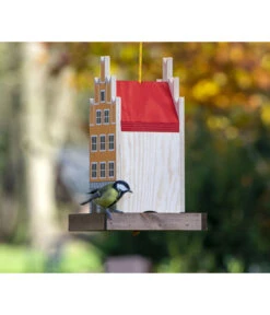 Dobar® Green Label Vogelfutterhaus Salzstraße, Orange, Ca. B19/H30/T19 Cm -Freien Garten Rabatt Geschäft 6689624 WE MO 003 DobarVogelfutterhausSalzstrasse