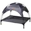 Dobar Petlife Outdoor-Hundeliege, Inkl. Sonnendach, Ca. B89,5/H86/T80 Cm -Freien Garten Rabatt Geschäft 6689806 WE FS 001 DobarHundeOutdoorLiege