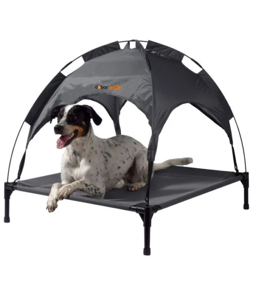 Dobar Petlife Outdoor-Hundeliege, Inkl. Sonnendach, Ca. B89,5/H86/T80 Cm -Freien Garten Rabatt Geschäft 6689806 WE MO 001 DobarHundeOutdoorLiege