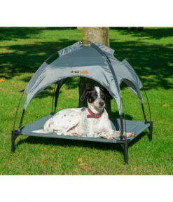 Dobar Petlife Outdoor-Hundeliege, Inkl. Sonnendach, Ca. B89,5/H86/T80 Cm -Freien Garten Rabatt Geschäft 6689806 WE MO 005 DobarHundeOutdoorLiege