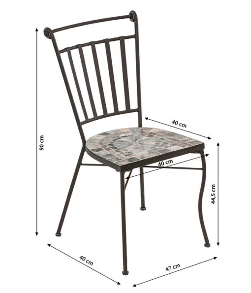 Dehner Mosaikstuhl Grazia -Freien Garten Rabatt Geschäft 6702278 WE BG 001 DehnerMosaikstuhlGraziaNeu