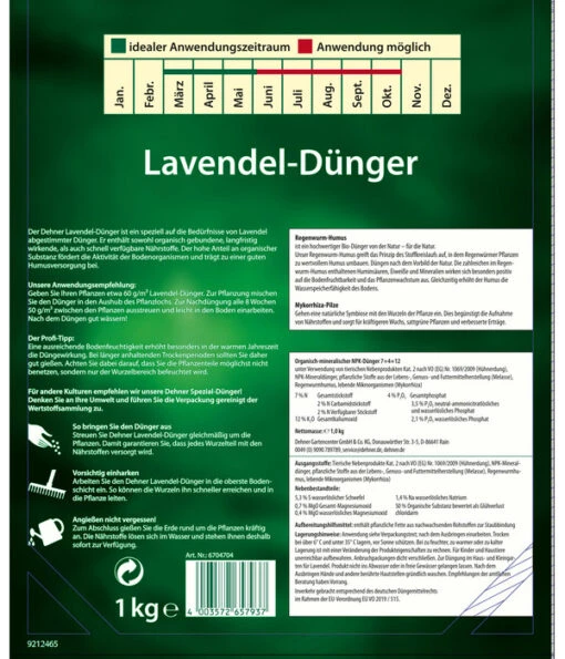 Dehner Lavendel-Dünger, 1 Kg -Freien Garten Rabatt Geschäft 6704704 WE DE 001 Lavendelduenger1kgMQ