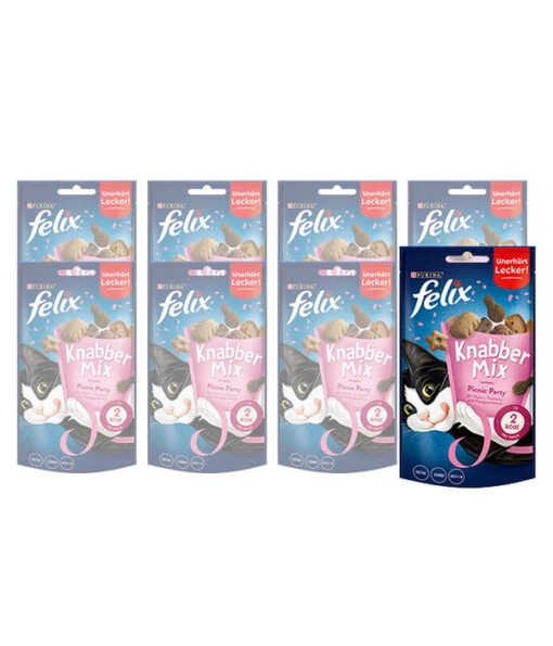 PURINA Felix® Katzensnack KnabberMix Picnic Party -Freien Garten Rabatt Geschäft